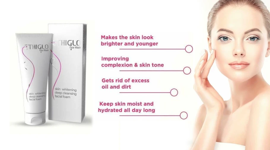 ethiglo skin whitening face wash